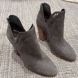 Vince Camuto Charcoal Suede Ankle Booties